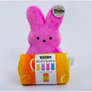 Peeps Plush and Throw Blanket Set - Pink